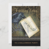 Uitnodiging van de Zwarte Krow Gothic Party (Voorkant)