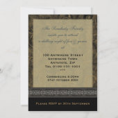 Uitnodiging van de Zwarte Krow Gothic Party (Achterkant)