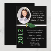 Uitnodiging van de Zwarte, Witte, & Groene GraduPa (Voorkant / Achterkant)