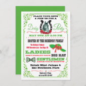 Uitnodiging van Derby Horse Racing Party (Voorkant / Achterkant)