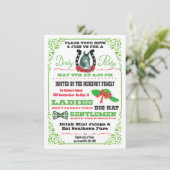 Uitnodiging van Derby Horse Racing Party (Staand voorkant)