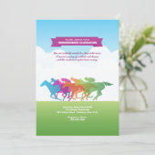 Uitnodiging van Derby Party (Staand voorkant)