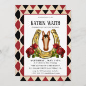 Uitnodiging van Derby Party (Voorkant / Achterkant)