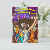 uitnodiging van Disco Party voor foto's (Staand voorkant)