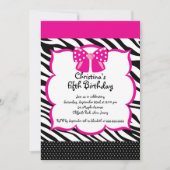  uitnodiging van Diva Birthday Girl (Voorkant)