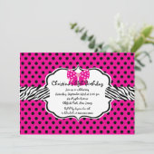 uitnodiging van Diva Birthday Girl (Staand voorkant)