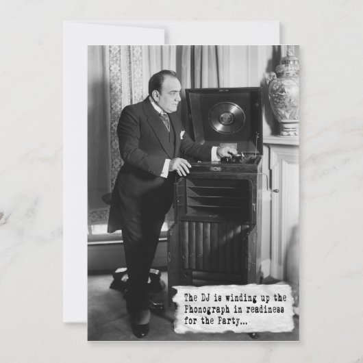 uitnodiging van DJ-partij (Voorkant)