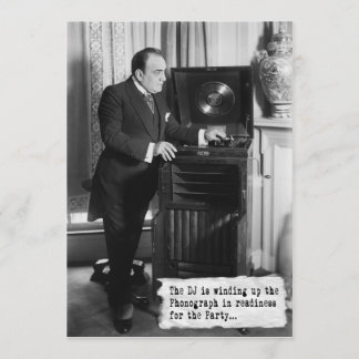 uitnodiging van DJ-partij