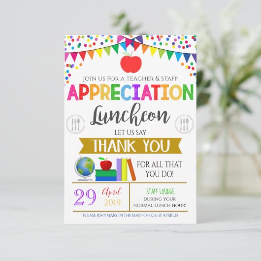 Uitnodiging van docenten (Staand voorkant)