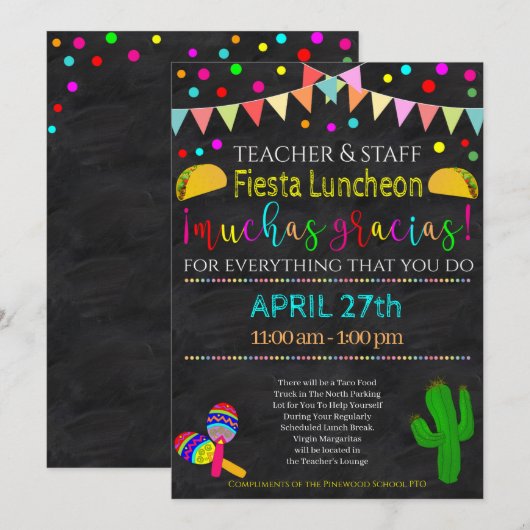 Uitnodiging van docenten (Voorkant / Achterkant)