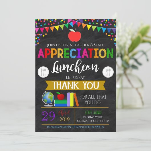 Uitnodiging van docenten (Staand voorkant)