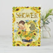 Uitnodiging van edele Baby showers (Staand voorkant)