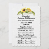 Uitnodiging van edele Baby showers (Achterkant)