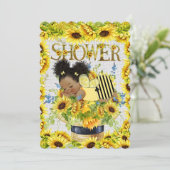 Uitnodiging van edele Baby showers (Staand voorkant)