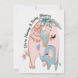 Uitnodiging van edele Baby showers