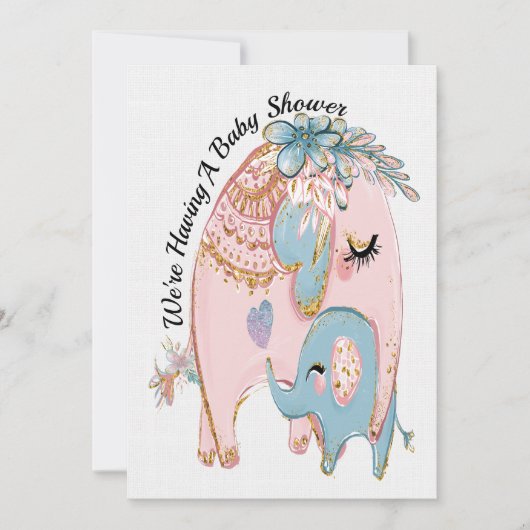 Uitnodiging van edele Baby showers (Voorkant)