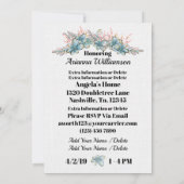 Uitnodiging van edele Baby showers (Achterkant)