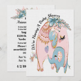 Uitnodiging van edele Baby showers