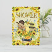 Uitnodiging van edele Baby showers (Staand voorkant)