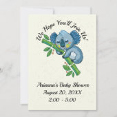 Uitnodiging van edele Baby showers (Voorkant)