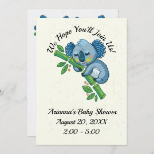 Uitnodiging van edele Baby showers