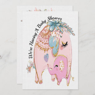 Uitnodiging van edele Baby showers