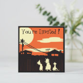 Uitnodiging van een boortorens of behandelaars (Staand voorkant)