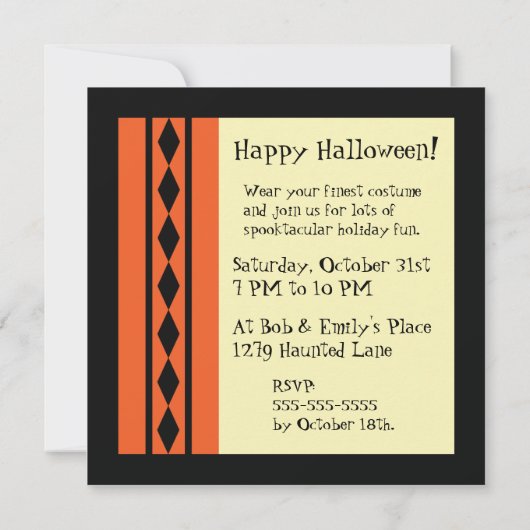 Uitnodiging van een boortorens of behandelaars (Achterkant)