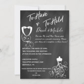 Uitnodiging van een Chalkboard-after-Wedding Party (Voorkant)