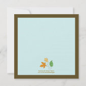 Uitnodiging van een fall-lederen bridal (Achterkant)