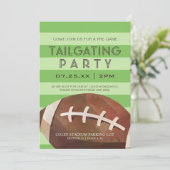 Uitnodiging van een football die partij is (Staand voorkant)