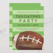 Uitnodiging van een football die partij is (Voorkant / Achterkant)