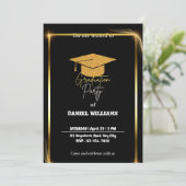 Uitnodiging van een gepersonaliseerde Graduation P (Staand voorkant)