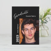 Uitnodiging van een gepersonaliseerde Graduation P (Staand voorkant)