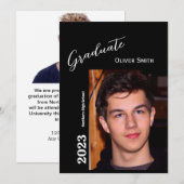 Uitnodiging van een gepersonaliseerde Graduation P (Voorkant / Achterkant)