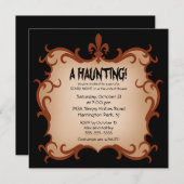 Uitnodiging van een halloween-partij (Voorkant / Achterkant)