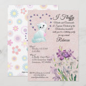 Uitnodiging van een Kat om een feestdag te houden (Voorkant / Achterkant)