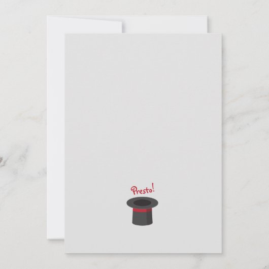 Uitnodiging van een Magische Dag - Magicische Top (Achterkant)