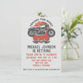 Uitnodiging van een motorfietspad (Staand voorkant)