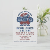 Uitnodiging van een motorfietspad (Staand voorkant)