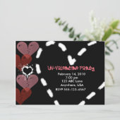 Uitnodiging van een niet-Valentijn partij (Staand voorkant)