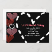Uitnodiging van een niet-Valentijn partij (Voorkant / Achterkant)