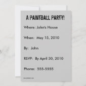 Uitnodiging van een partij bij het bal (ontwerp 2) (Achterkant)