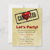 Uitnodiging van één partij tegen Valentijnsdag (Voorkant)