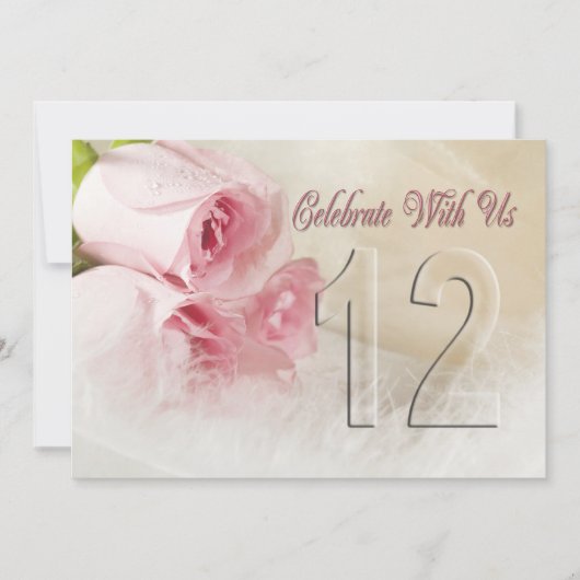 uitnodiging van een partij van de Jubileum voor 14 (Voorkant)