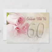 uitnodiging van een partij van de Jubileum voor 60 (Voorkant)