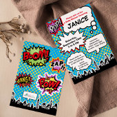 Uitnodiging van een superheld Baby shower