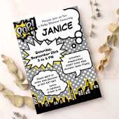 Uitnodiging van een superheld Baby shower