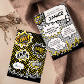 Uitnodiging van een superheld Baby shower