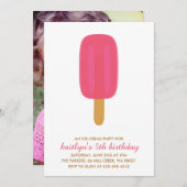 Uitnodiging van een verjaardagspartij van de Ice-C (Voorkant / Achterkant)